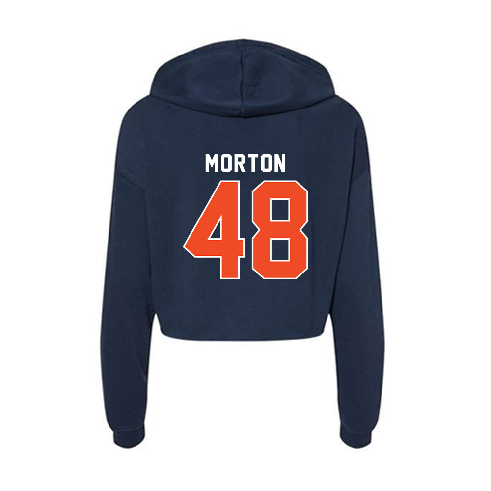 Auburn - NCAA Football : Eli Morton - Women's Crop Fleece Hoodie-1