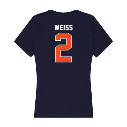 Auburn - NCAA Baseball : Cooper Weiss - Women's V-Neck T-Shirt-1