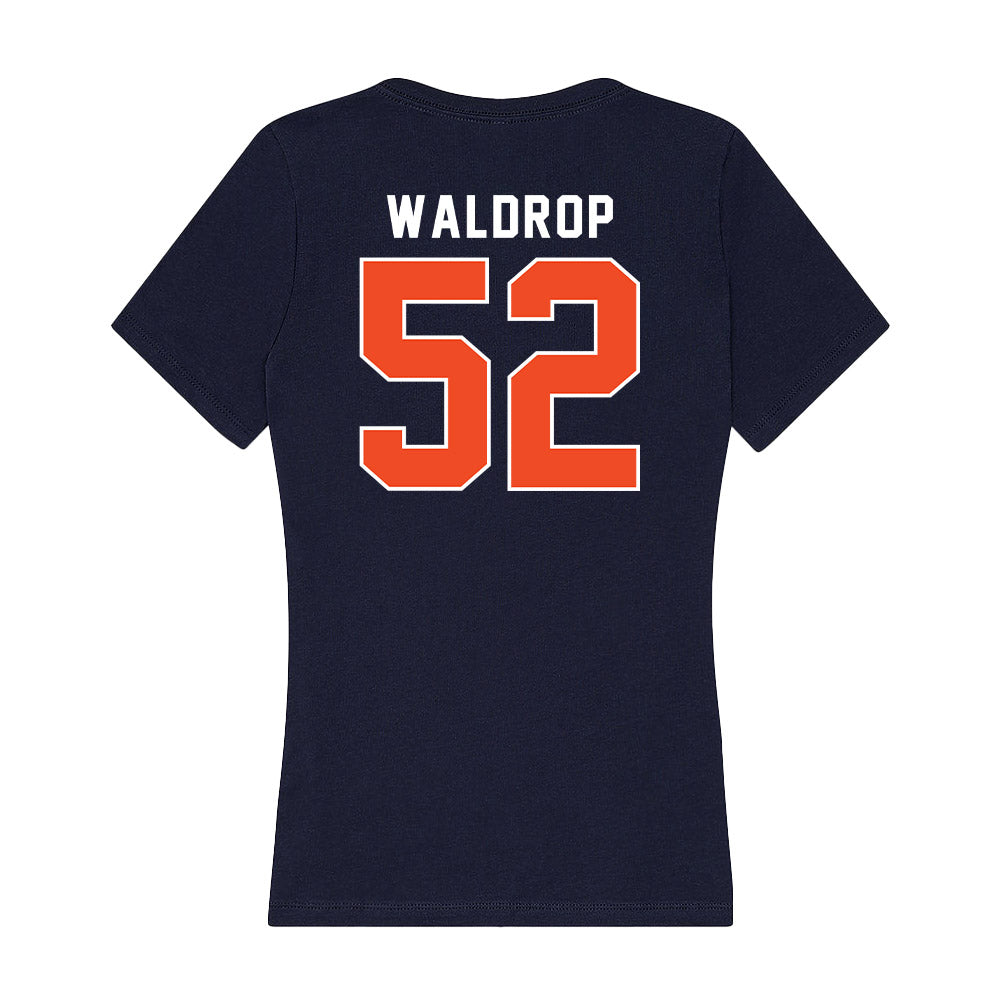 Auburn - NCAA Baseball : Tanner Waldrop - Women's V-Neck T-Shirt-1