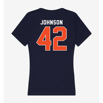 Auburn - NCAA Football : Tate Johnson - Women's V-Neck T-Shirt-1