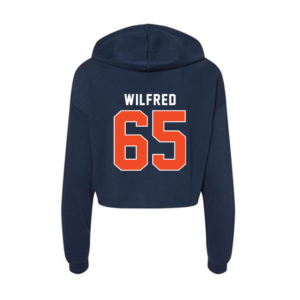 Auburn - NCAA Football : Seth Wilfred - Women's Crop Fleece Hoodie-1