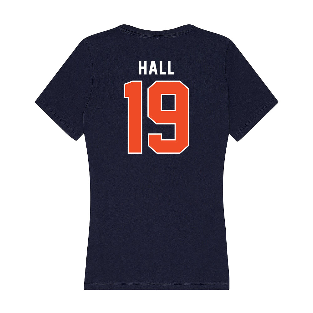 Auburn - NCAA Baseball : Christian Hall - Women's V-Neck T-Shirt-1