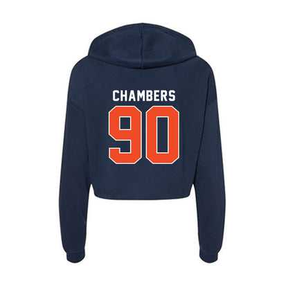 Auburn - NCAA Football : Austin Chambers - Women's Crop Fleece Hoodie-1