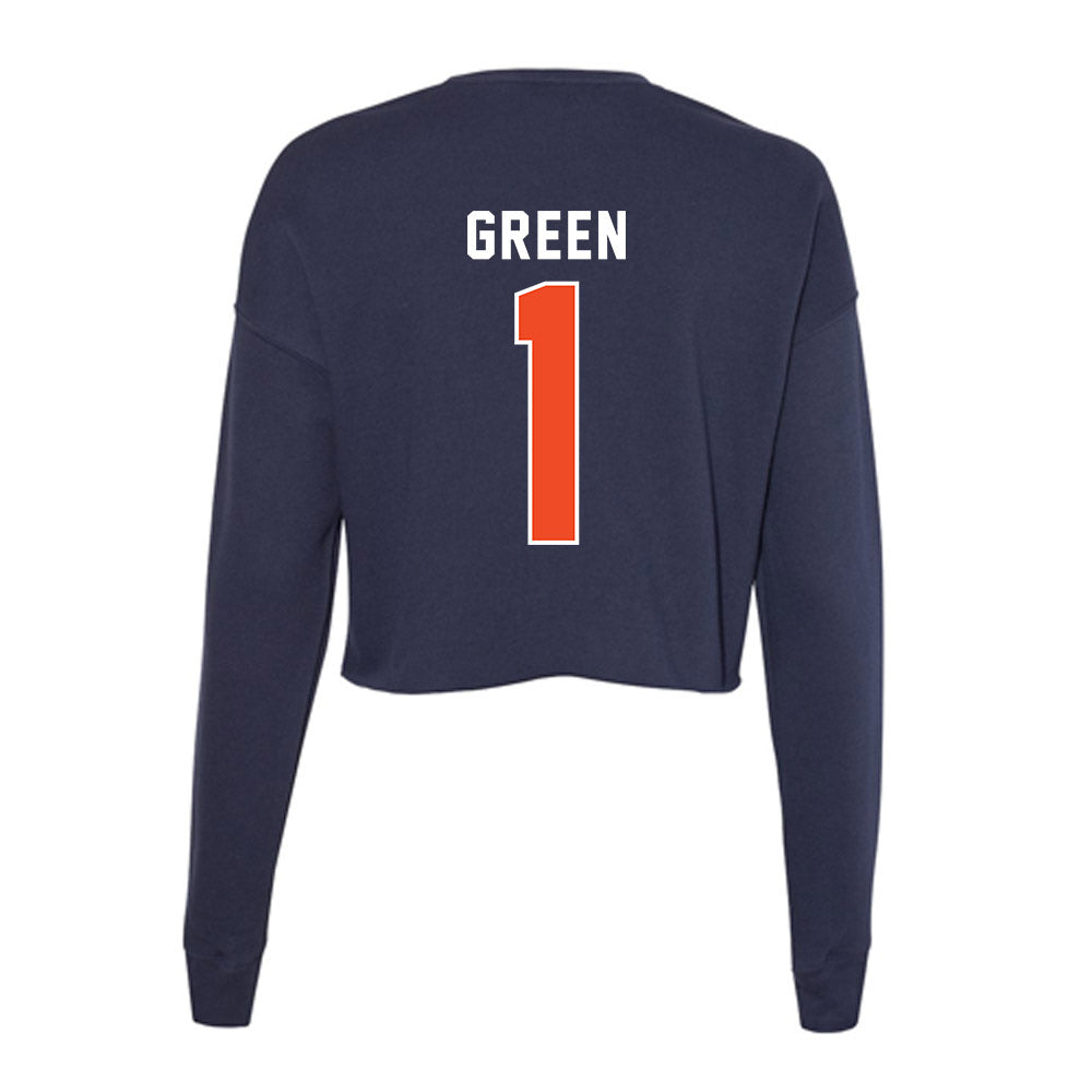 Auburn - NCAA Baseball : Caden Green - Women's Cropped Crew Fleece-1