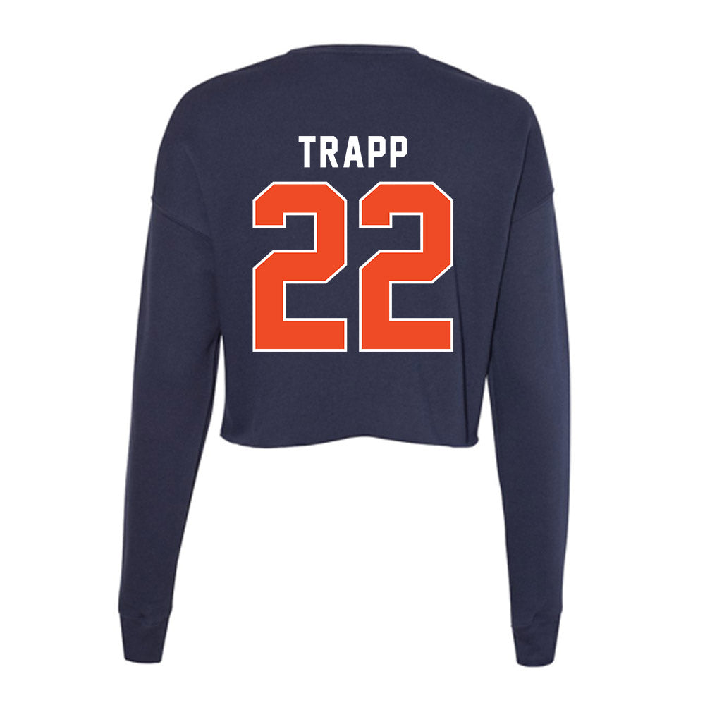 Auburn - NCAA Men's Basketball : Reed Trapp - Women's Cropped Crew Fleece-1