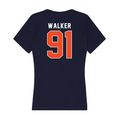 Auburn - NCAA Football : Zykeivous Walker - Women's V-Neck T-Shirt-1