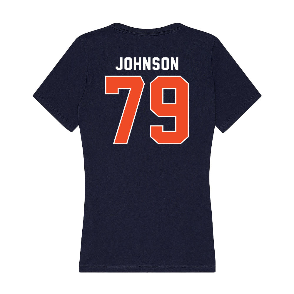 Auburn - NCAA Football : Tyler Johnson - Women's V-Neck T-Shirt-1