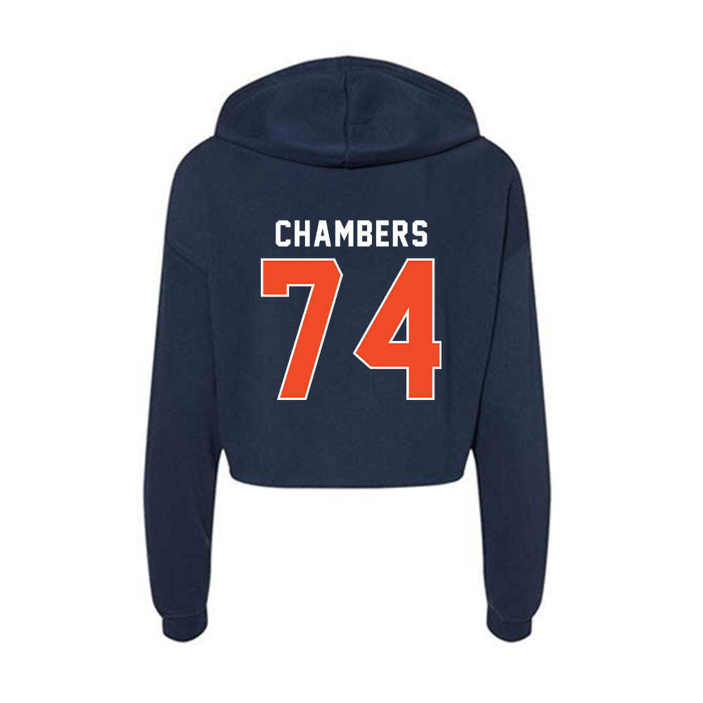 Auburn - NCAA Football : Ronan Chambers - Women's Crop Fleece Hoodie-1