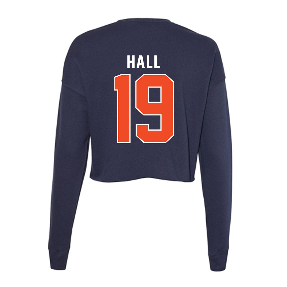 Auburn - NCAA Baseball : Christian Hall - Women's Cropped Crew Fleece-1