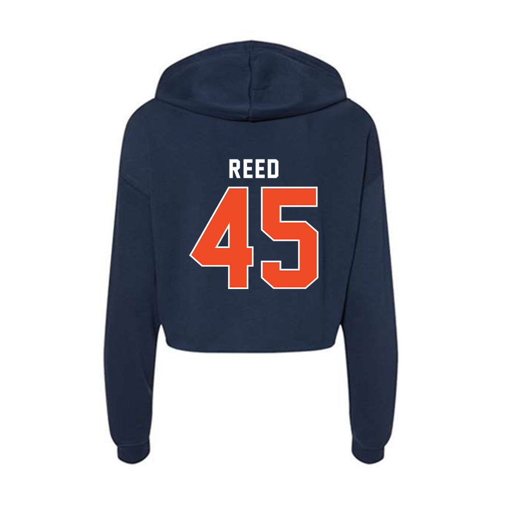 Auburn - NCAA Football : Darron Reed - Women's Crop Fleece Hoodie-1