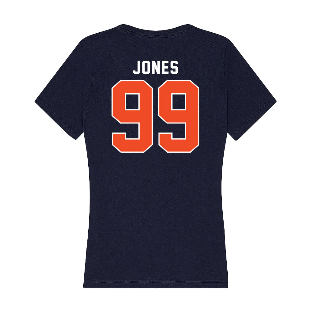 Auburn - NCAA Football : Jayson Jones - Women's V-Neck T-Shirt-1