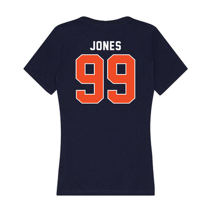 Auburn - NCAA Football : Jayson Jones - Women's V-Neck T-Shirt-1