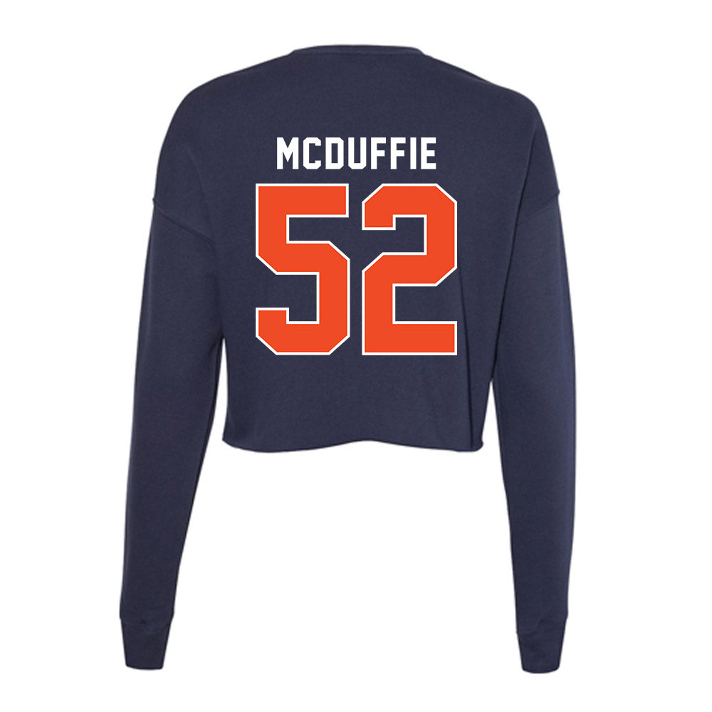 Auburn - NCAA Football : William Grier McDuffie - Women's Cropped Crew Fleece-1