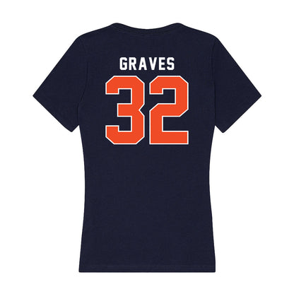 Auburn - NCAA Baseball : Griffin Graves - Women's V-Neck T-Shirt-1