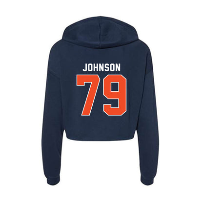 Auburn - NCAA Football : Tyler Johnson - Women's Crop Fleece Hoodie-1