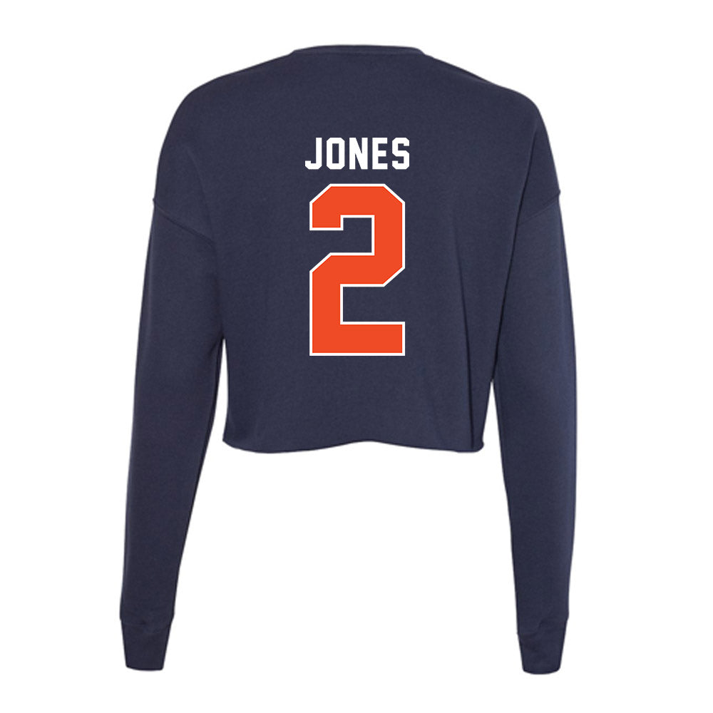 Auburn - NCAA Men's Basketball : Denver Jones - Women's Cropped Crew Fleece-1