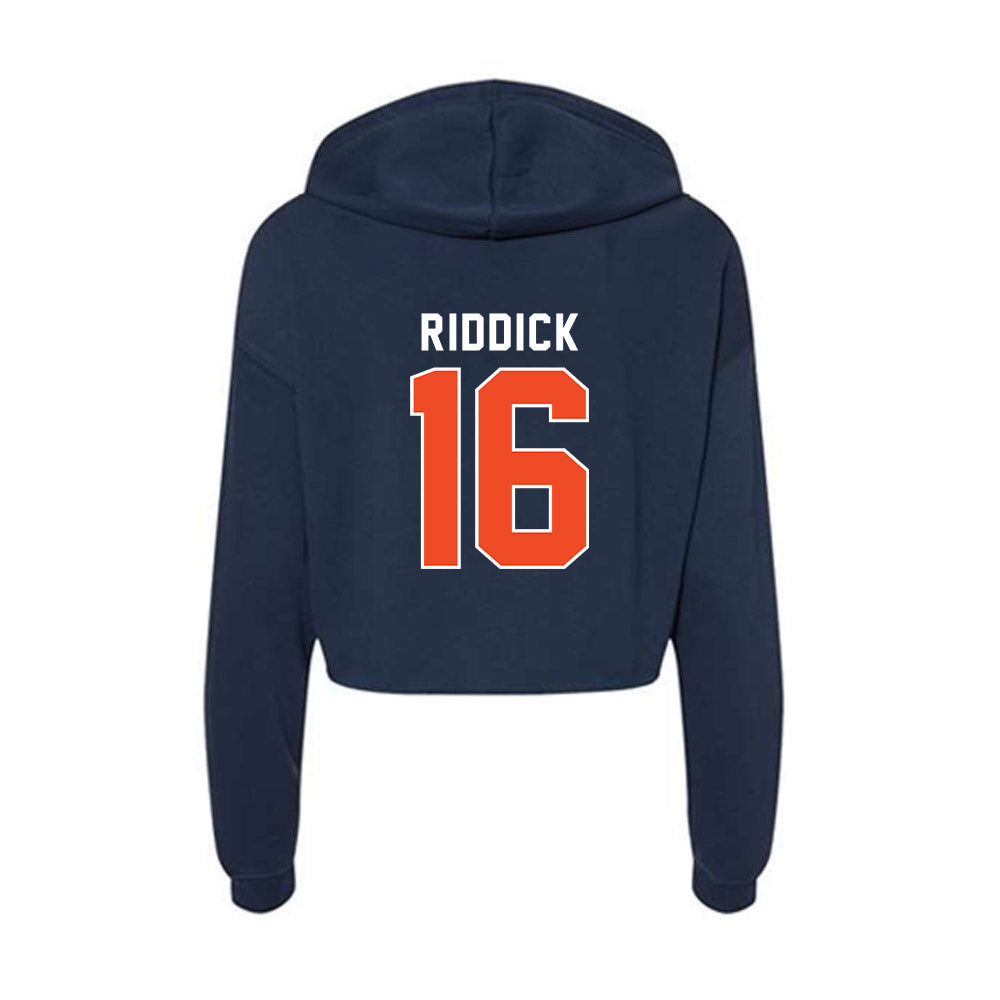 Auburn - NCAA Football : Demarcus Riddick - Women's Crop Fleece Hoodie-1