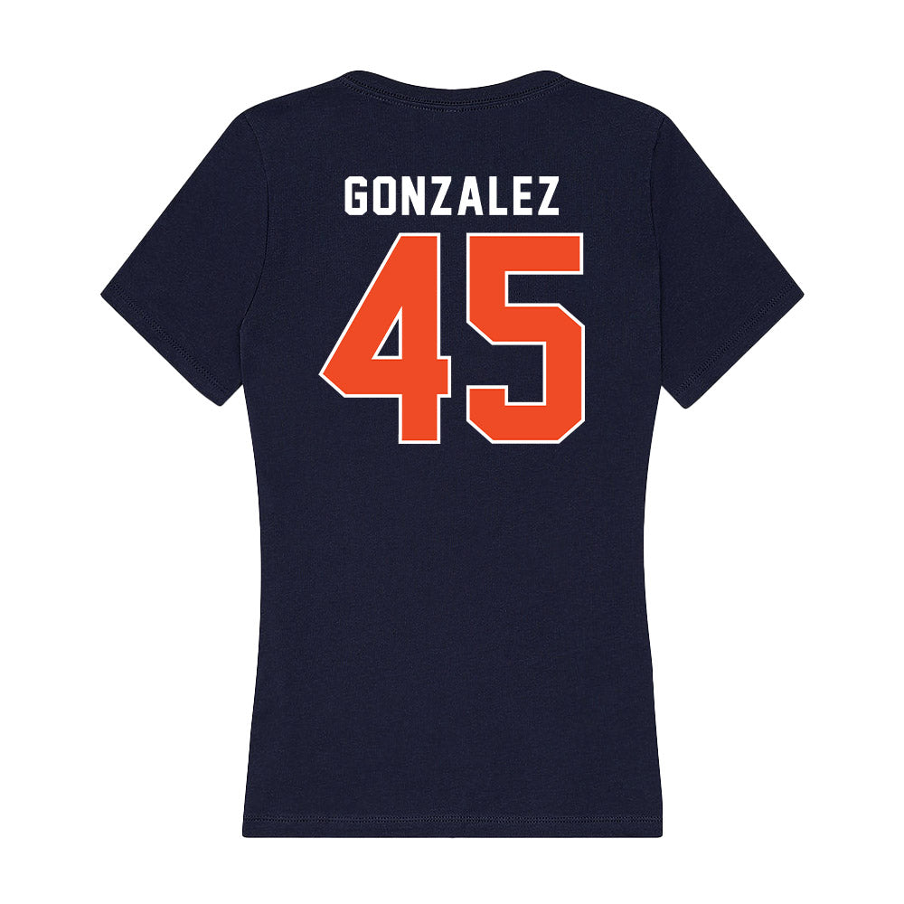 Auburn - NCAA Baseball : Joseph Gonzalez - Women's V-Neck T-Shirt-1