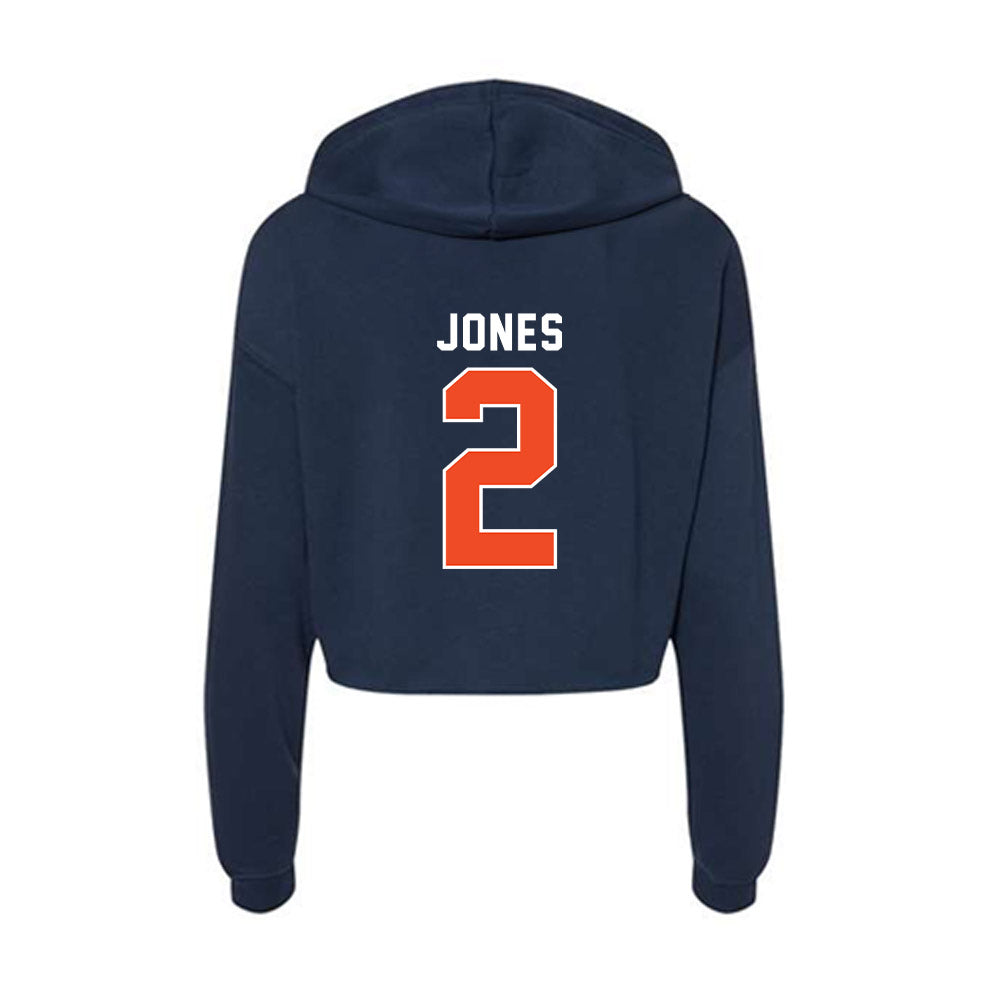 Auburn - NCAA Men's Basketball : Denver Jones - Women's Crop Fleece Hoodie-1