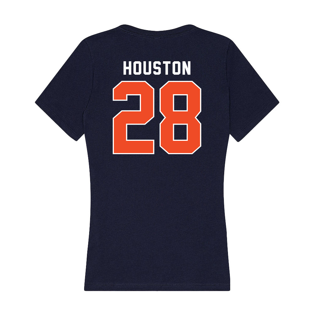 Auburn - NCAA Women's Soccer : Erin Houston - Women's V-Neck T-Shirt-1