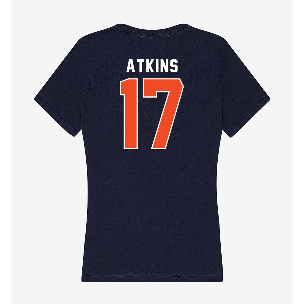 Auburn - NCAA Football : Xavier Atkins - Women's V-Neck T-Shirt-1