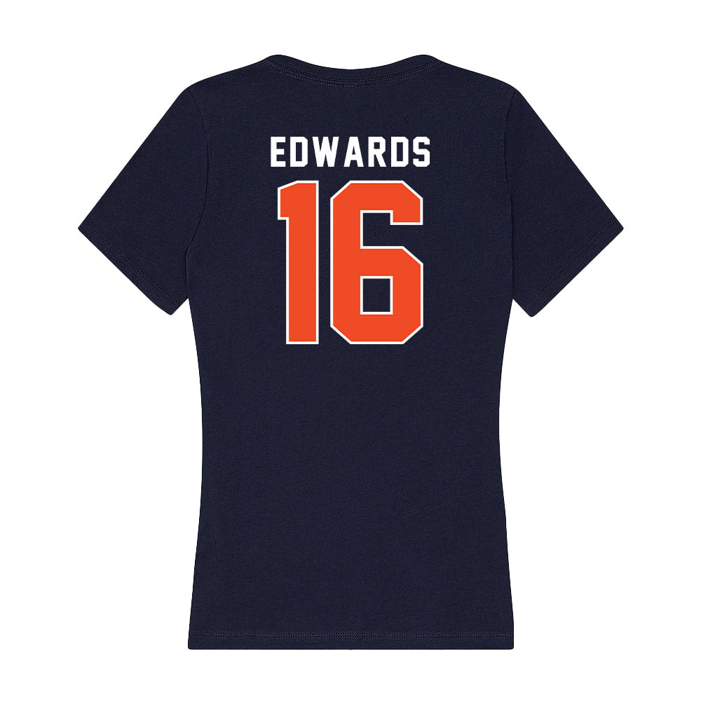 Auburn - NCAA Baseball : Cole Edwards - Women's V-Neck T-Shirt-1