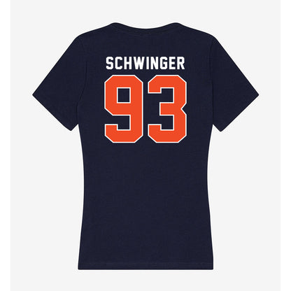 Auburn - NCAA Football : Charles Schwinger - Women's V-Neck T-Shirt-1