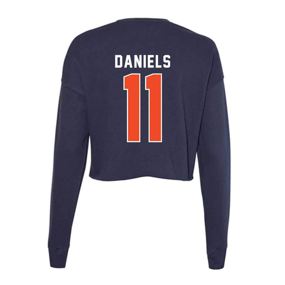 Auburn - NCAA Women's Basketball : Syriah Daniels - Women's Cropped Crew Fleece-1