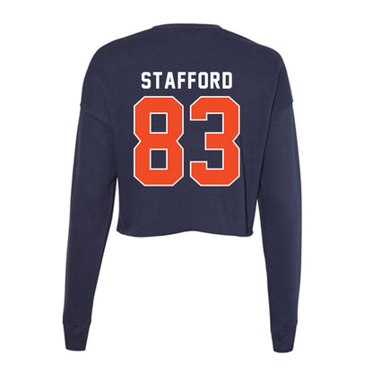 Auburn - NCAA Football : Colby Stafford - Women's Cropped Crew Fleece-1