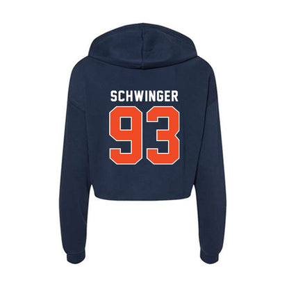 Auburn - NCAA Football : Charley Schwinger - Women's Crop Fleece Hoodie-1