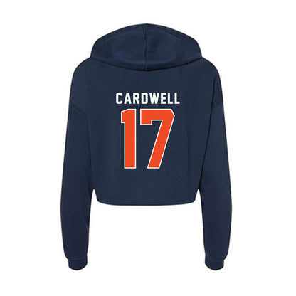 Auburn - NCAA Men's Basketball : Drake Cardwell - Women's Crop Fleece Hoodie-1