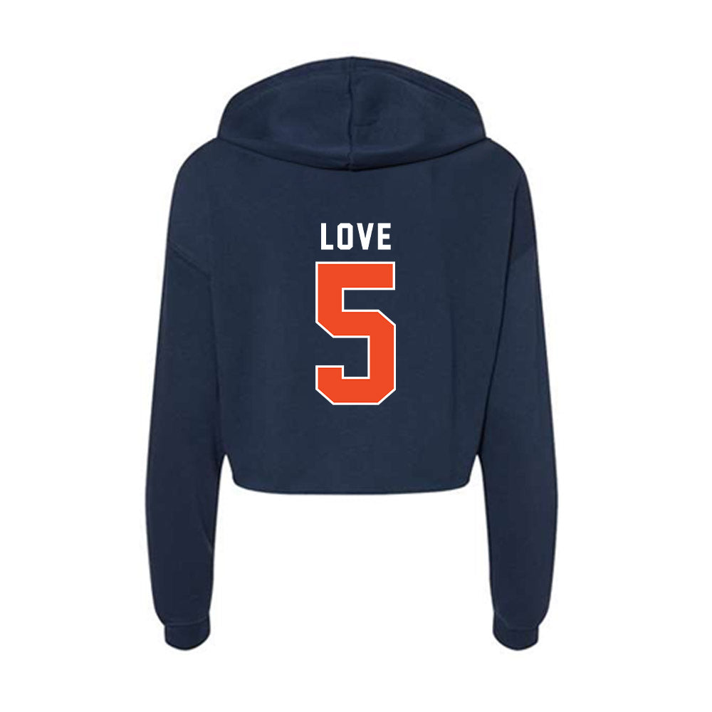 Auburn - NCAA Football : Terrance Love - Women's Crop Fleece Hoodie-1