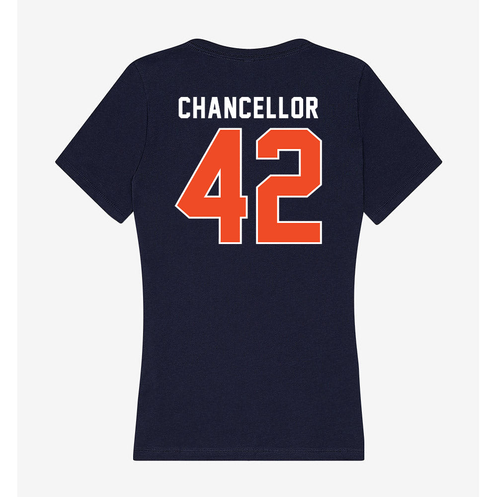 Auburn - NCAA Baseball : Abe Chancellor - Women's V-Neck T-Shirt-1