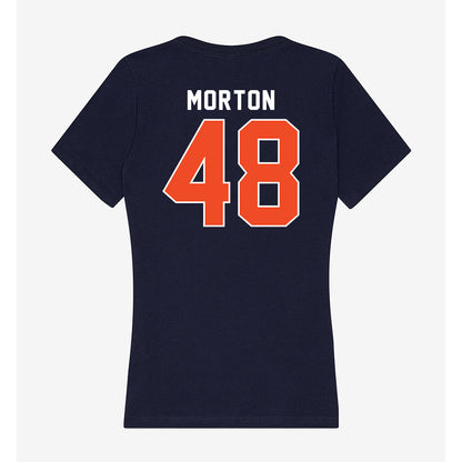 Auburn - NCAA Football : Eli Morton - Women's V-Neck T-Shirt-1