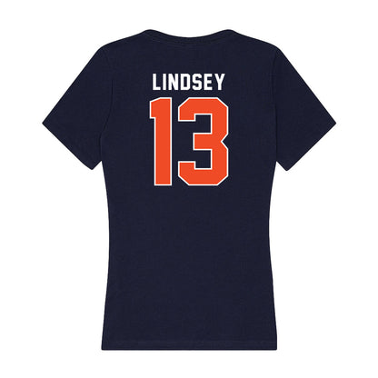 Auburn - NCAA Football : TJ Lindsey - Women's V-Neck T-Shirt-1