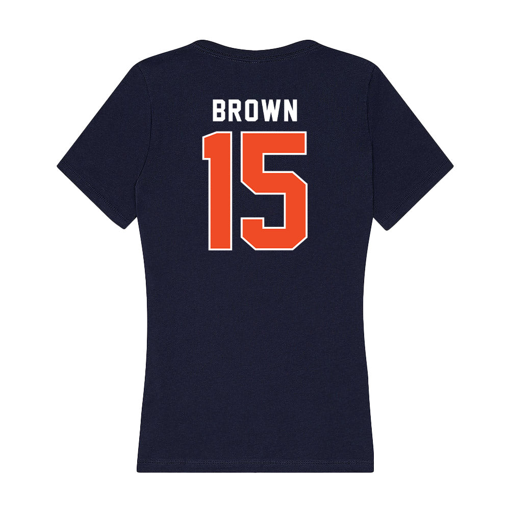 Auburn - NCAA Football : Hank Brown - Women's V-Neck T-Shirt-1