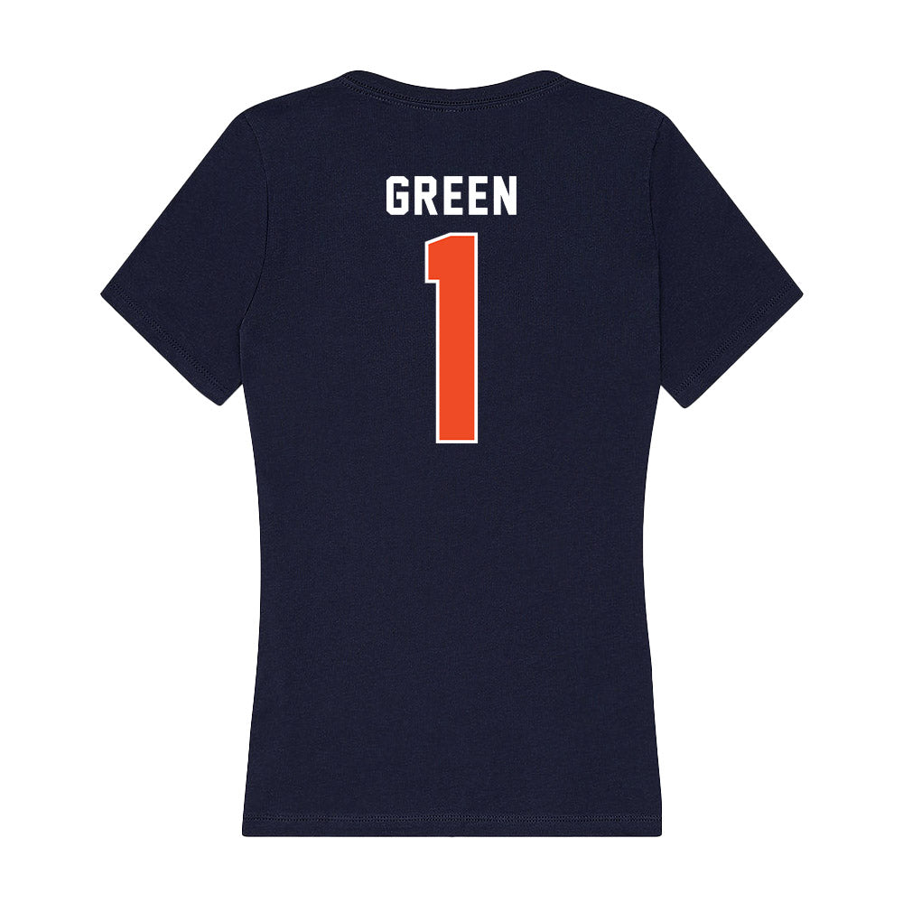 Auburn - NCAA Baseball : Caden Green - Women's V-Neck T-Shirt-1