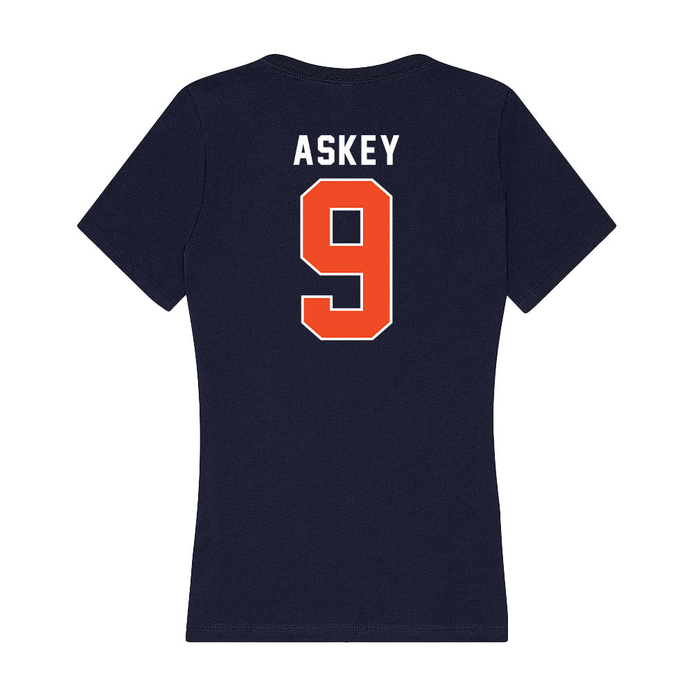 Auburn - NCAA Women's Soccer : Jessica Askey - Women's V-Neck T-Shirt-1