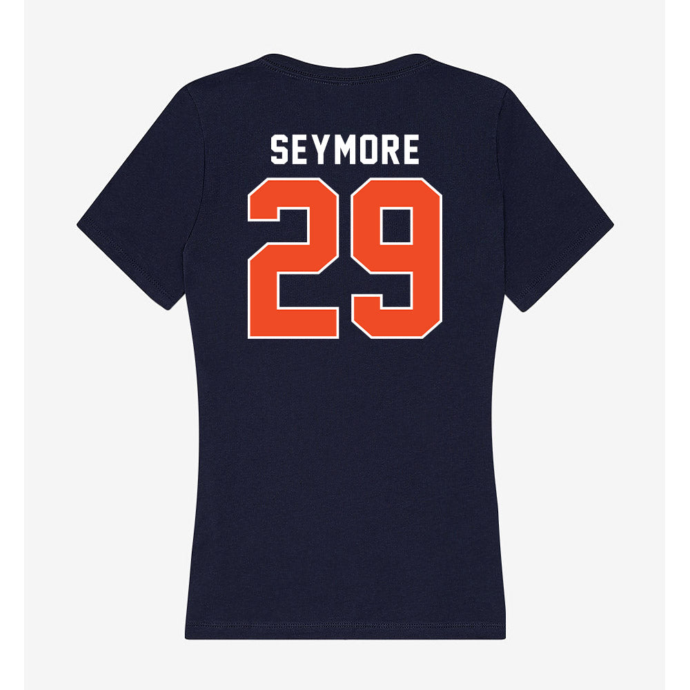 Auburn - NCAA Football : Taye Seymore - Women's V-Neck T-Shirt-1