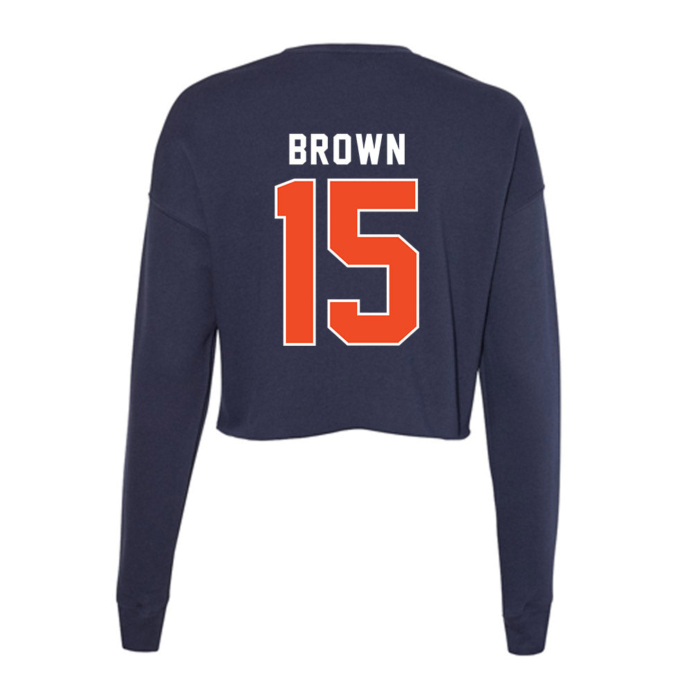 Auburn - NCAA Football : Hank Brown - Women's Cropped Crew Fleece-1