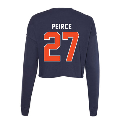 Auburn - NCAA Baseball : Bobby Peirce - Women's Cropped Crew Fleece-1