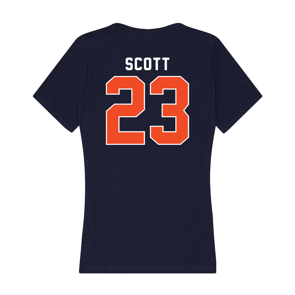 Auburn - NCAA Men's Basketball : Addarin Scott - Women's V-Neck T-Shirt-1