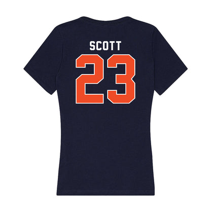 Auburn - NCAA Men's Basketball : Addarin Scott - Women's V-Neck T-Shirt-1