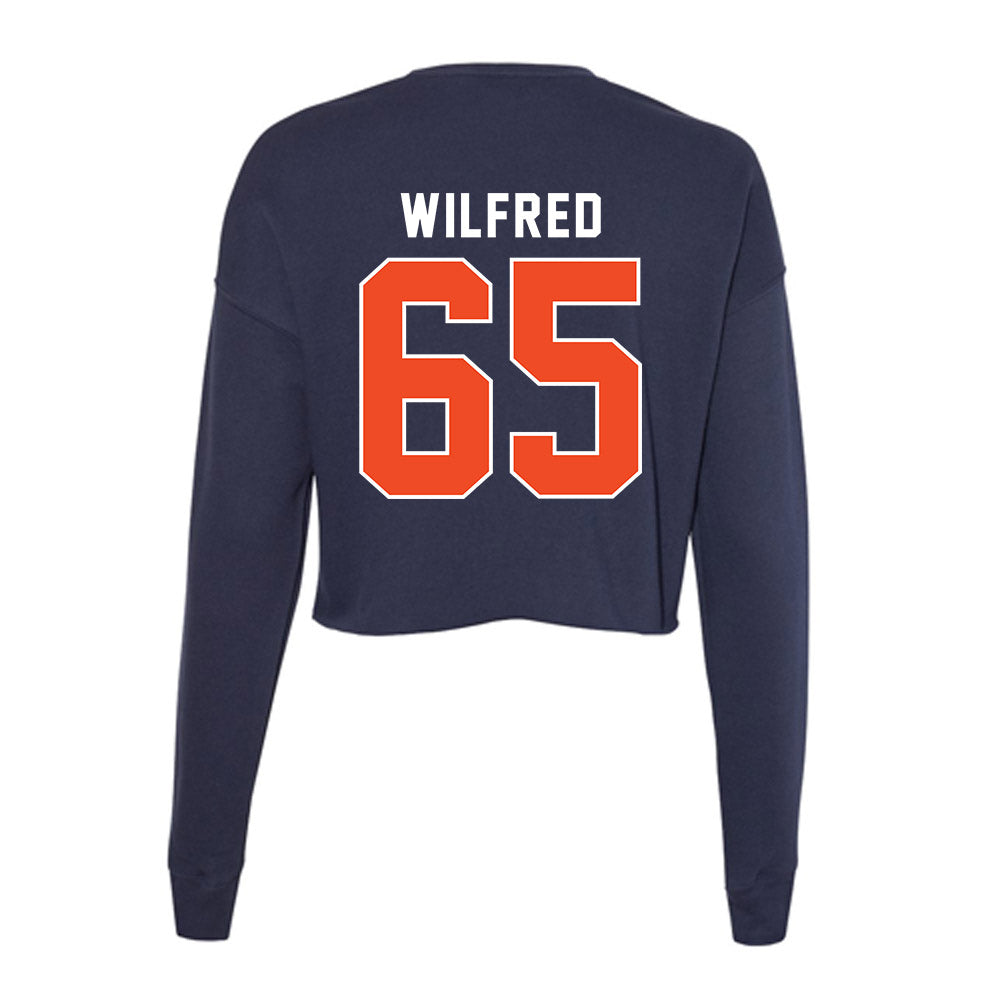 Auburn - NCAA Football : Seth Wilfred - Women's Cropped Crew Fleece-1