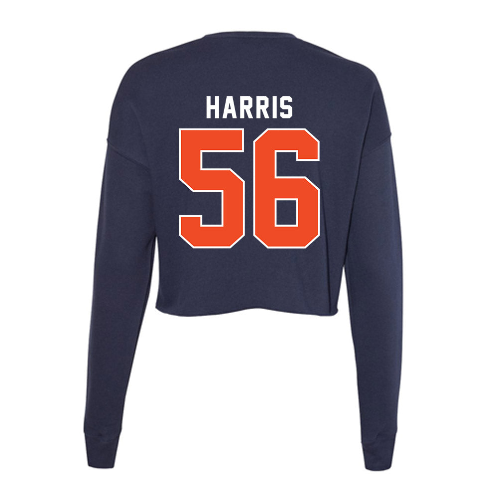 Auburn - NCAA Football : E.J. Harris - Women's Cropped Crew Fleece-1