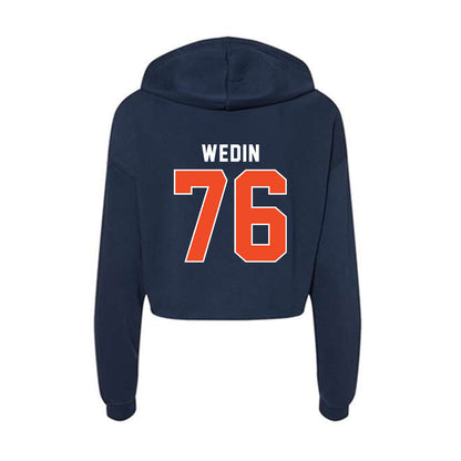 Auburn - NCAA Football : Clay Wedin - Women's Crop Fleece Hoodie-1