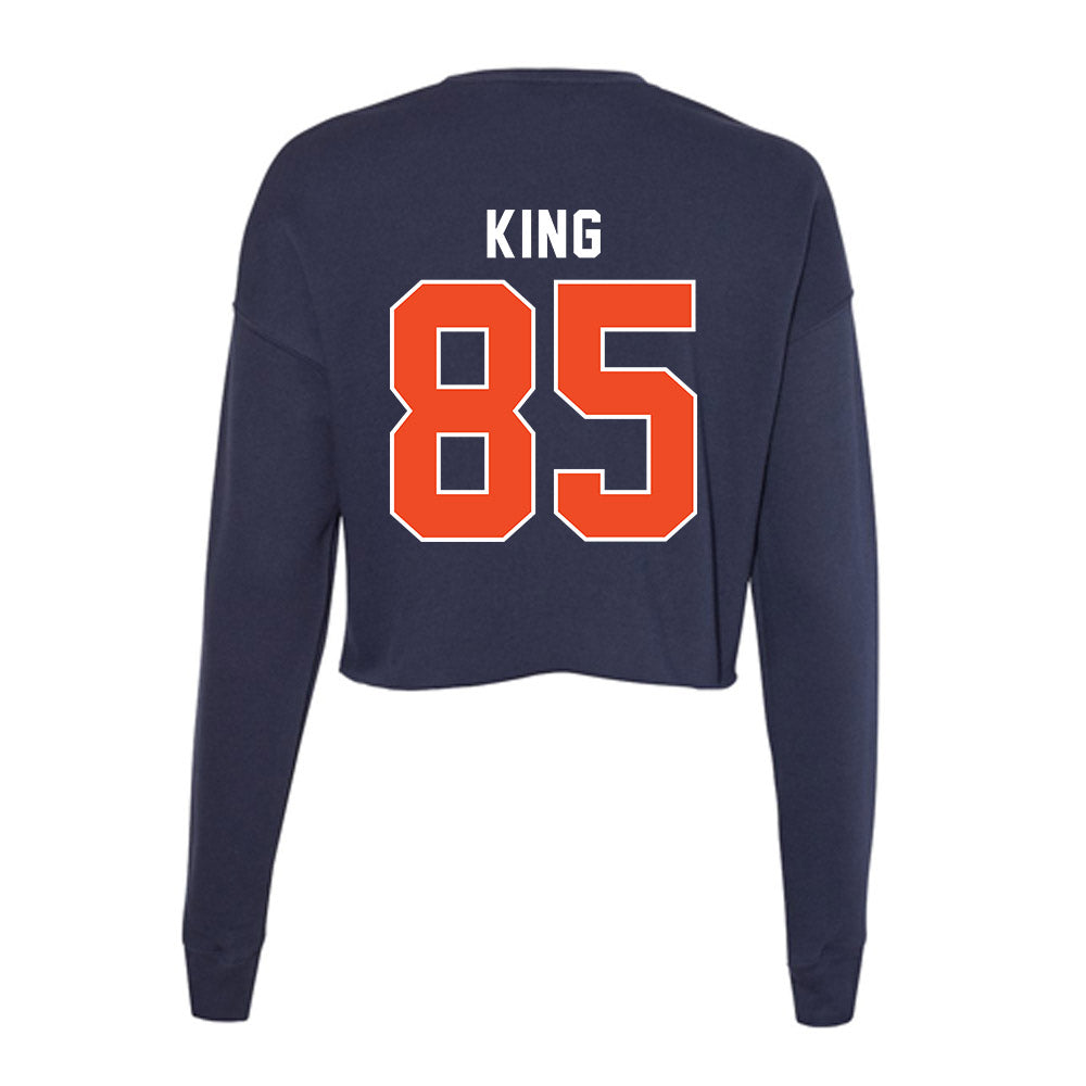 Auburn - NCAA Football : Cam'Ron King - Women's Cropped Crew Fleece-1