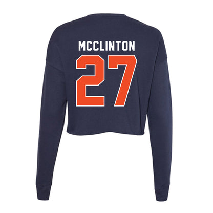 Auburn - NCAA Football : Mac McClinton - Women's Cropped Crew Fleece-1