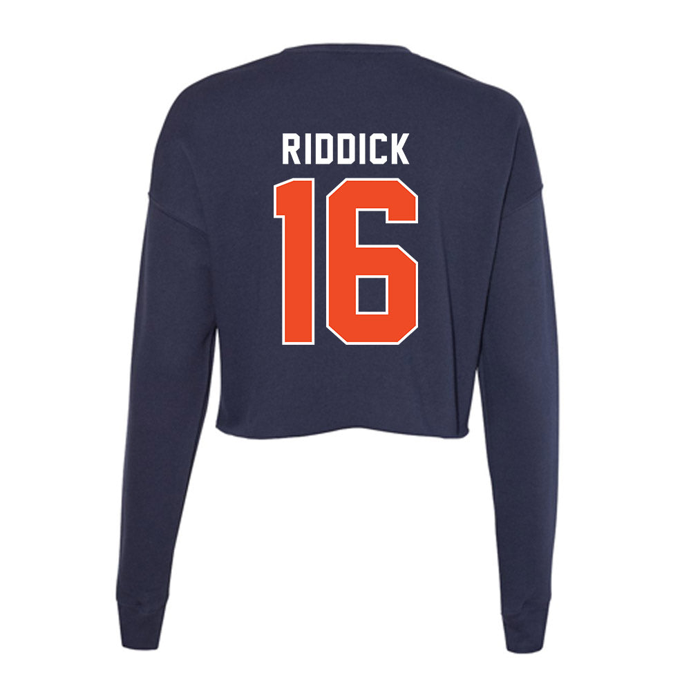 Auburn - NCAA Football : Demarcus Riddick - Women's Cropped Crew Fleece-1