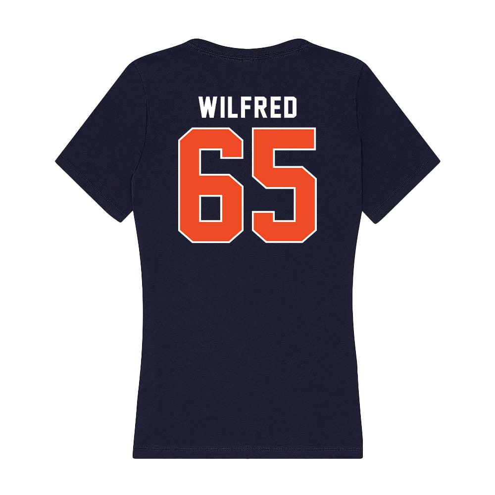 Auburn - NCAA Football : Seth Wilfred - Women's V-Neck T-Shirt-1